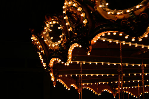 Lights on a carousel