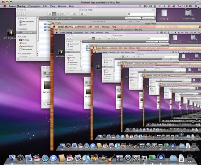 Screenshot of screen sharing loop