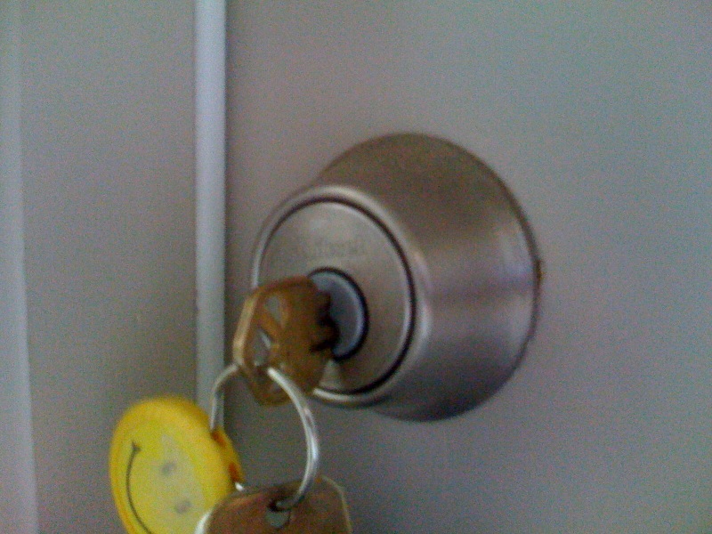 key inserted in keyhole