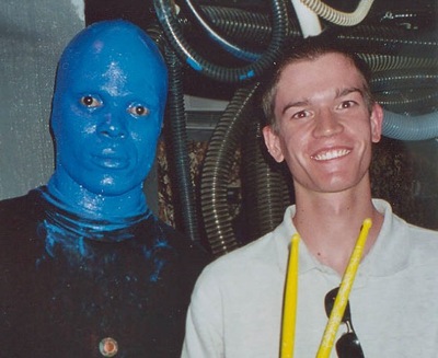 Wysz and Blue Man