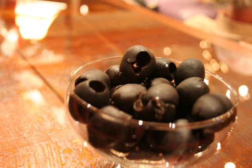 black olives