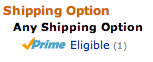 Shipping Option: Any Shipping Option: Prime Eligible (1)