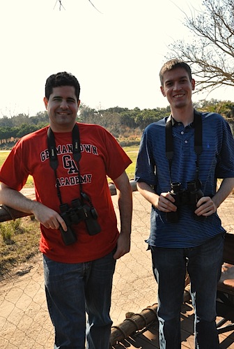 Brendan and Michael on safari