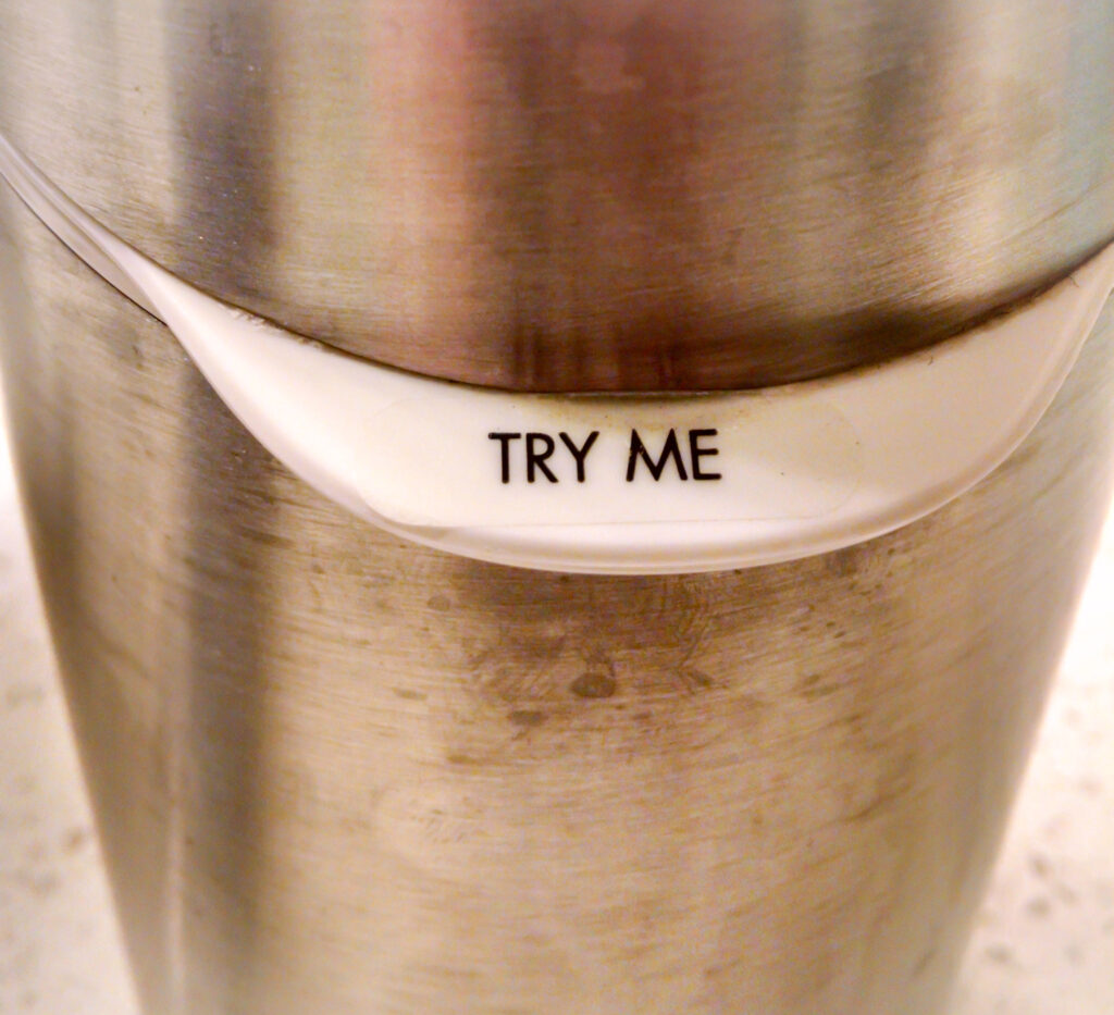 try me sticker
